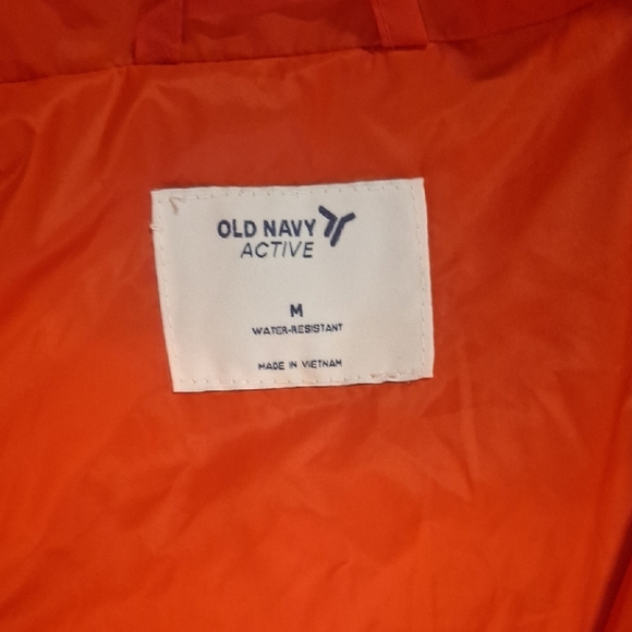 Old Navy Active Bright Red-Orange Water-Resistant Jacket - Picture 2 of 5